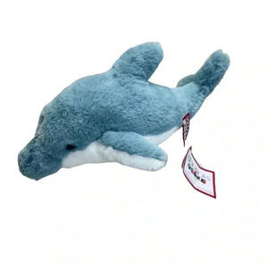 Douglas The Cuddle Toy 4472 Bopper Dolphin Blue 12” Stuffed Toy with tags